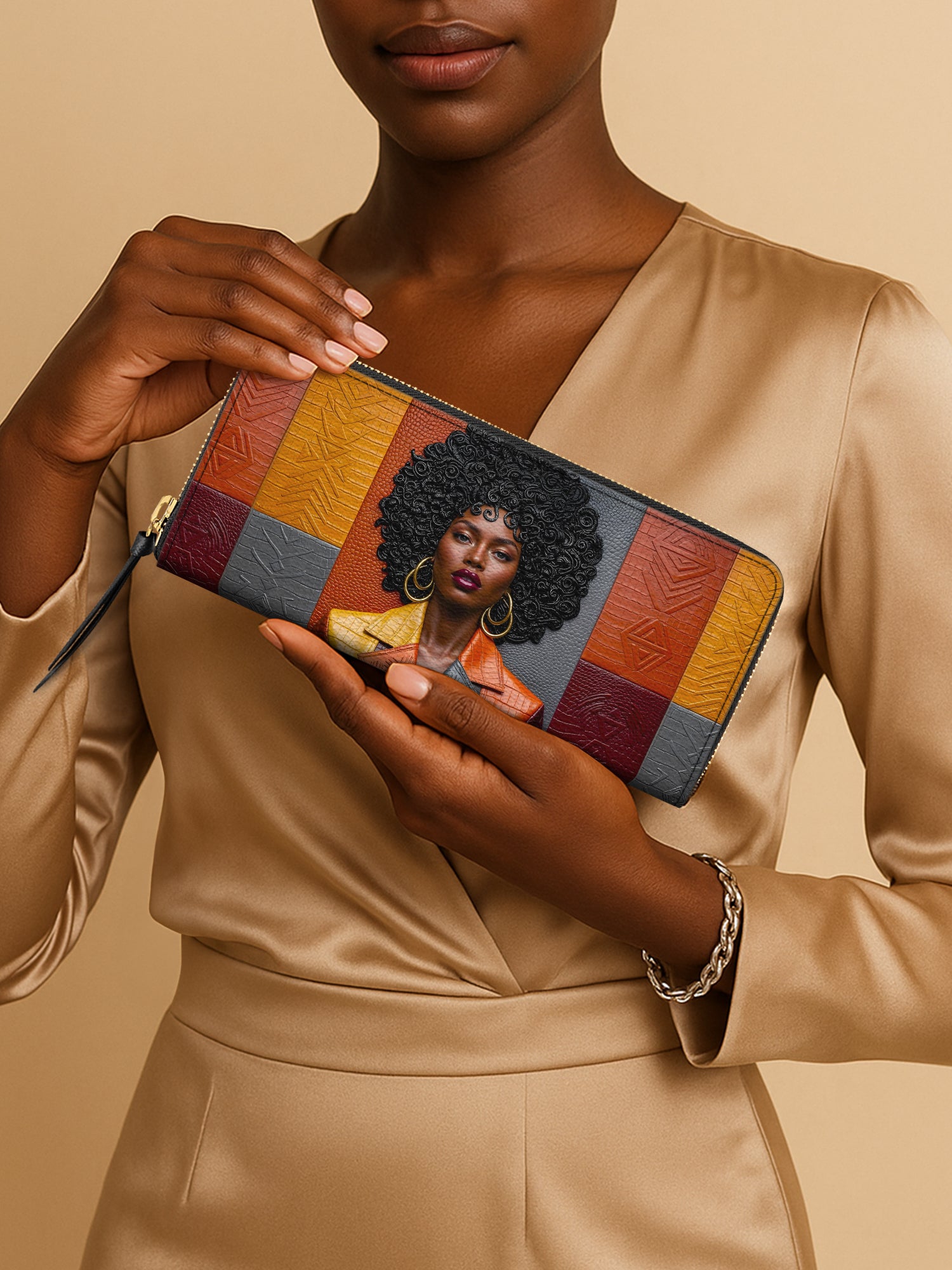 Coded Skin Slimline Zippy Wallet QR0XD022