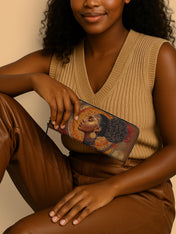 Mocha Sage Slimline Zippy Wallet QR0XD015