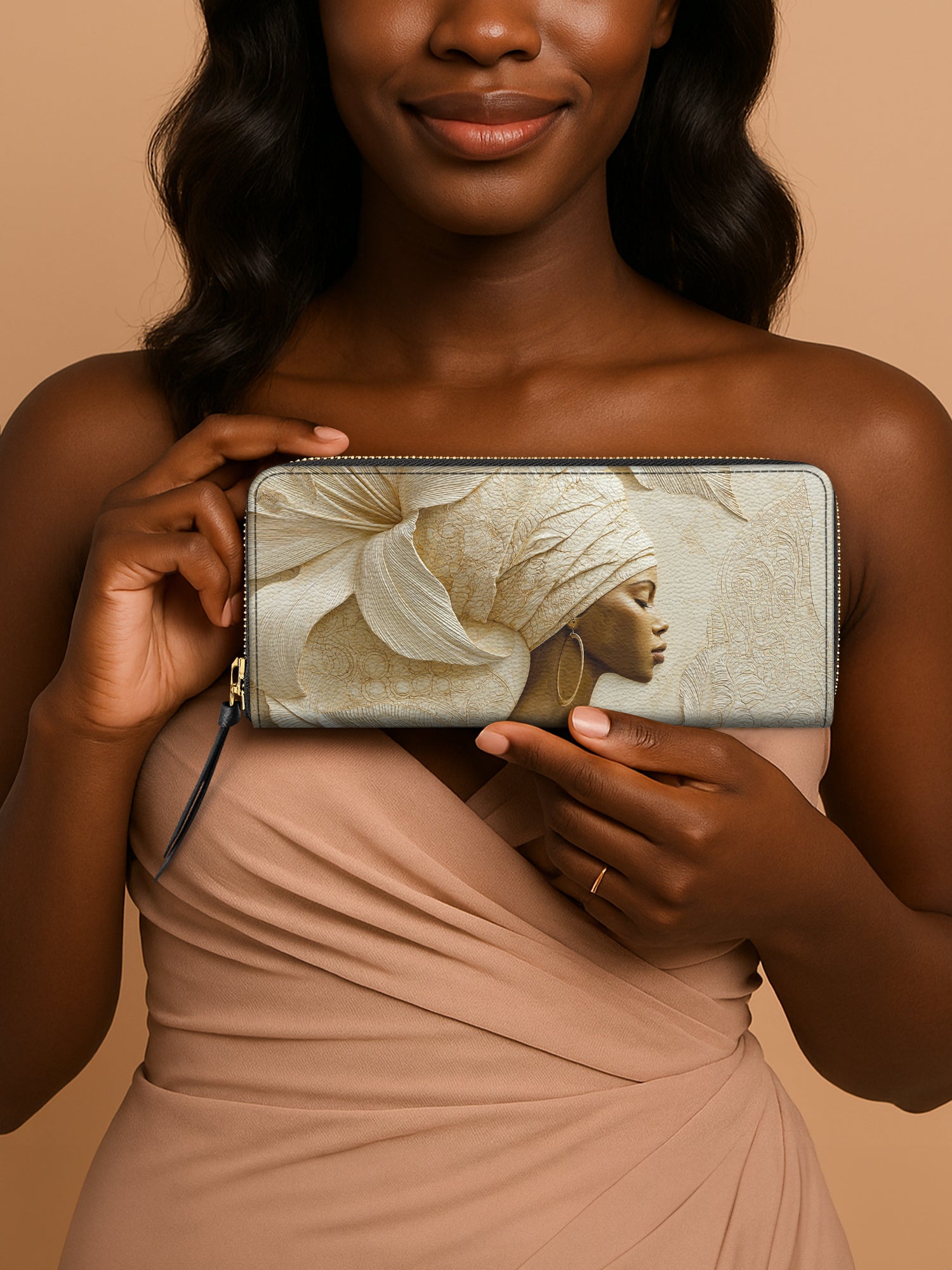 Blossom Goddess Slimline Zippy Wallet QR0TV071