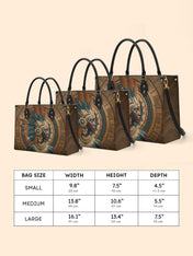 Sacred Grain Premium Leather Handbag QR0TD376