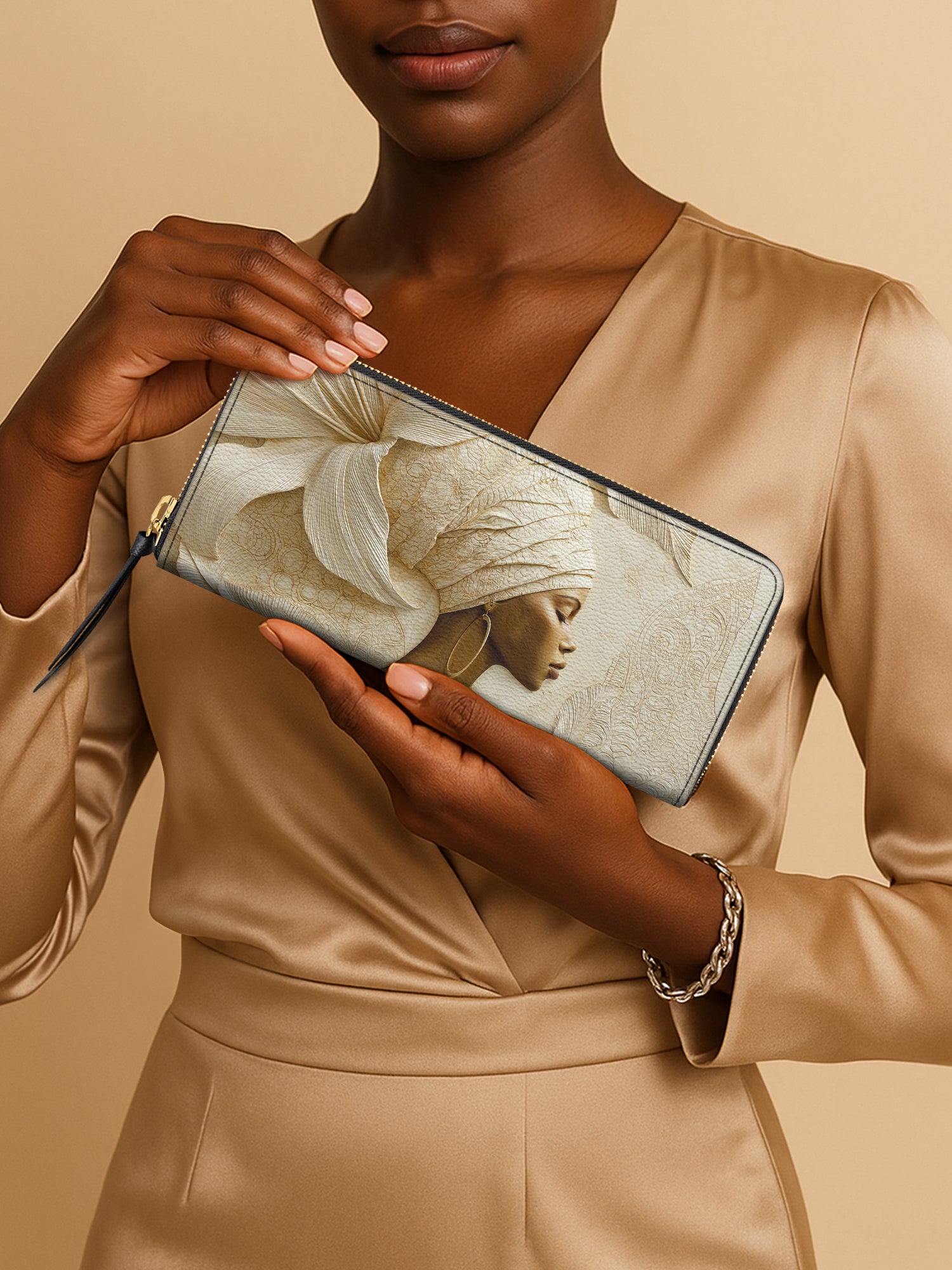 Blossom Goddess Slimline Zippy Wallet QR0TV071