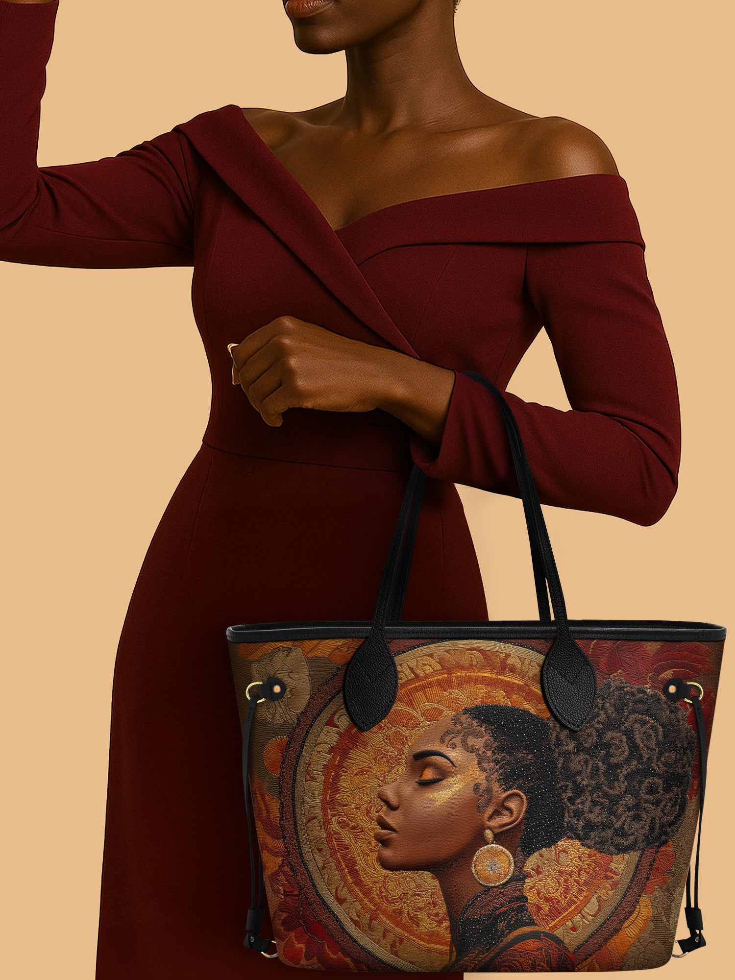 Mocha Sage Classic Shopper Tote QR0XD012