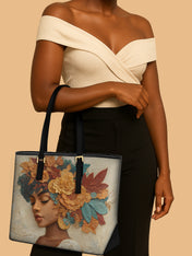 Autumn Radiance Sleek Leather Tote QR0HH084