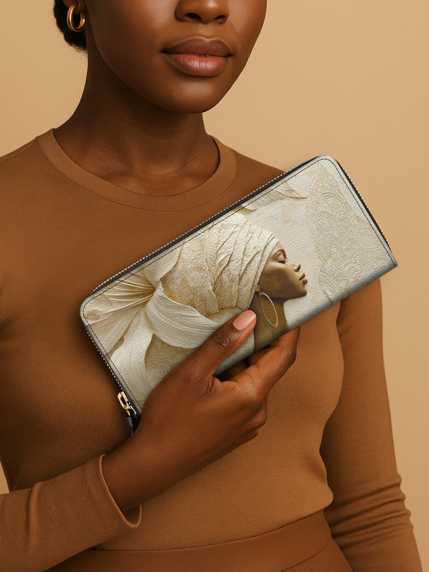 Blossom Goddess Slimline Zippy Wallet QR0TV071