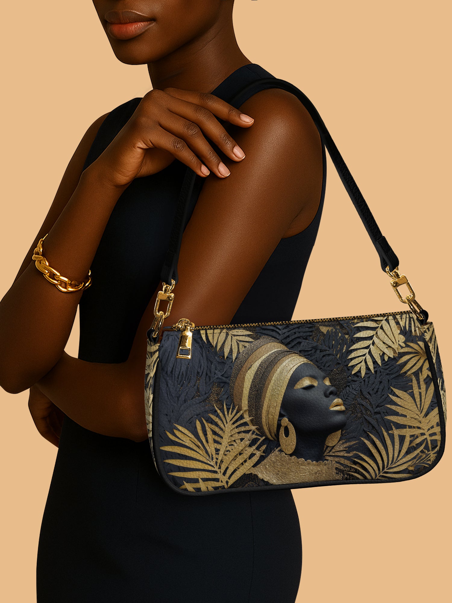 Ebony Majesty Classic Zip Pochette QR0TD120