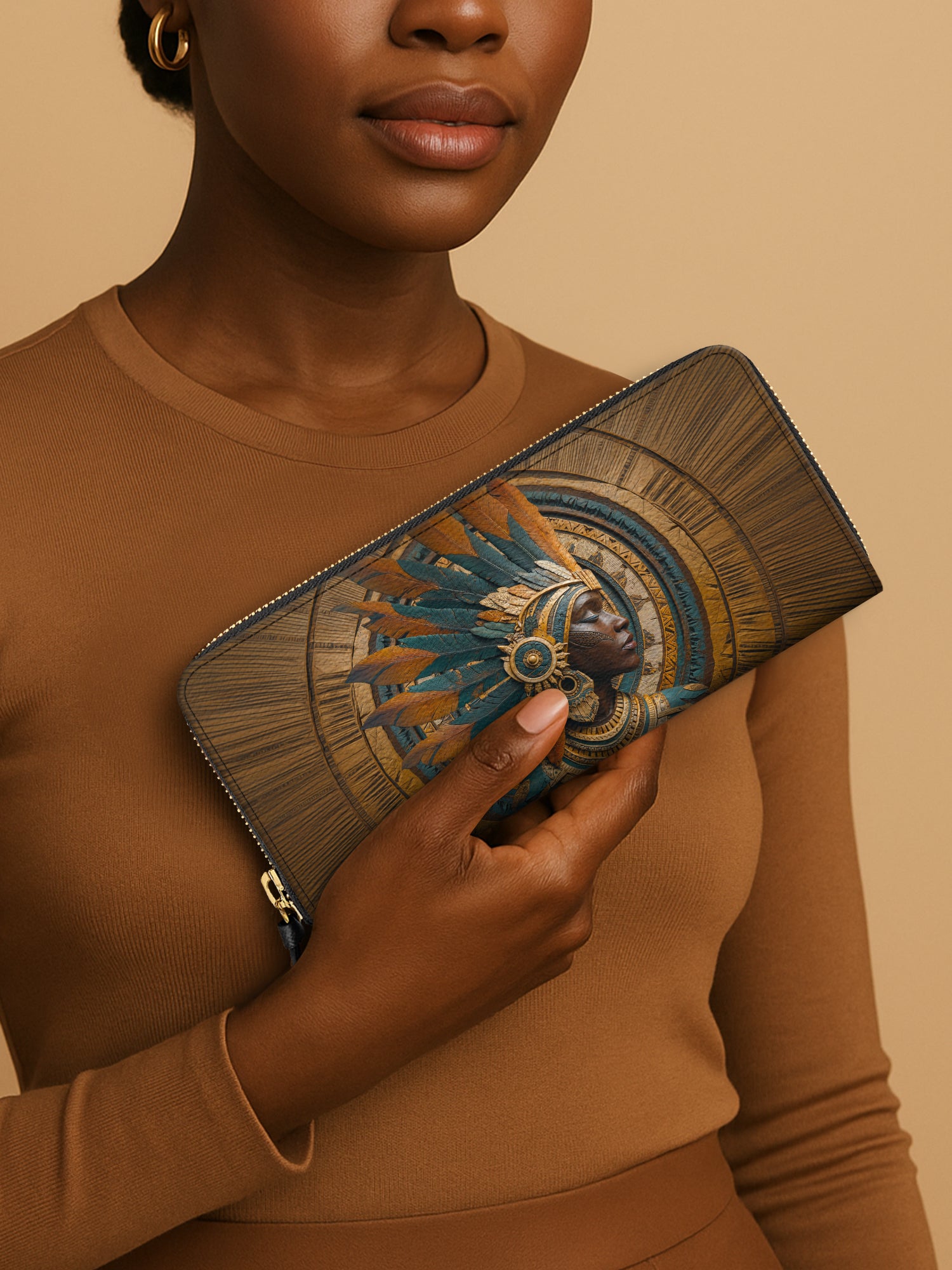 Sacred Grain Slimline Zippy Wallet QR0TD378