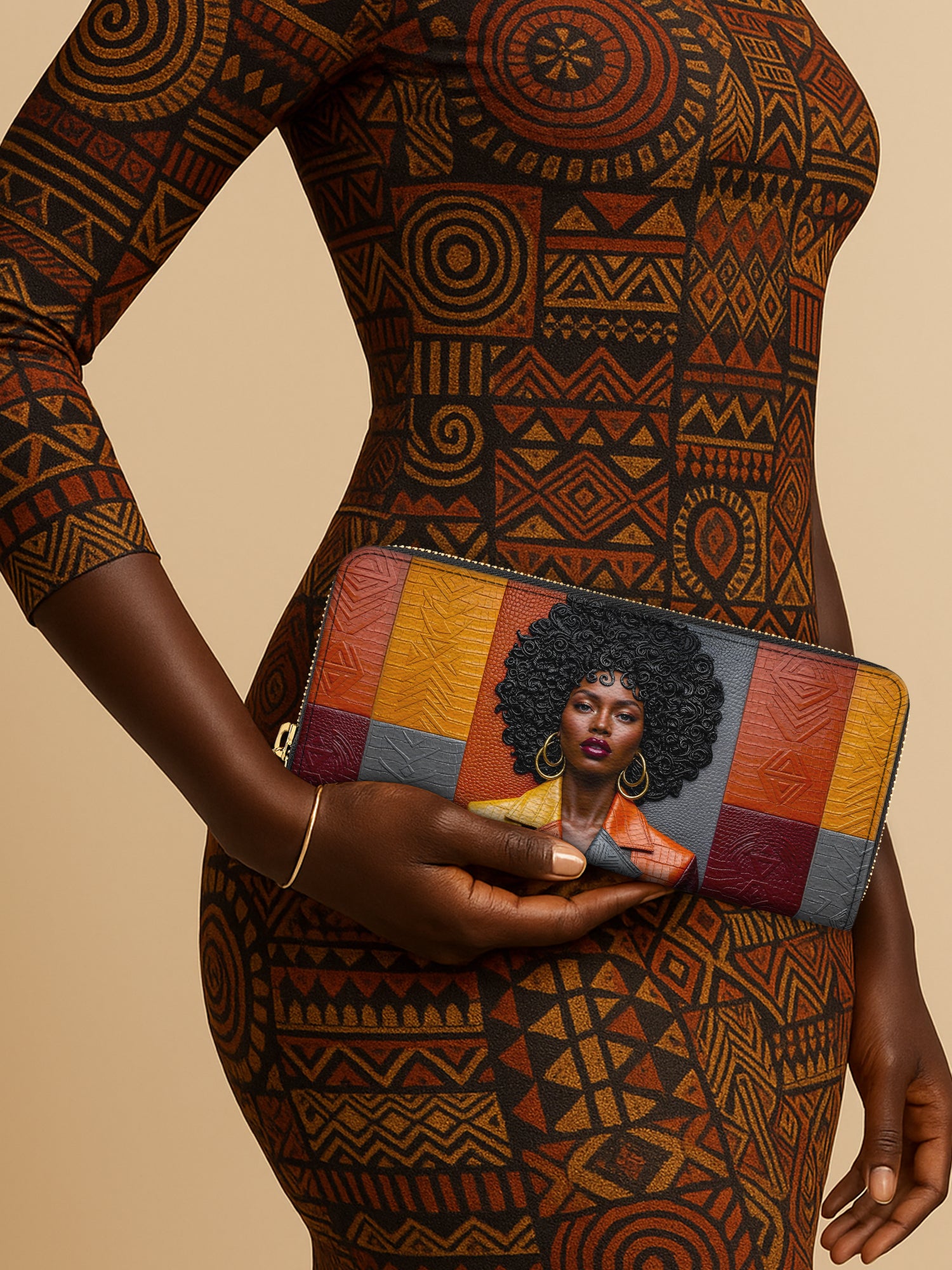 Coded Skin Slimline Zippy Wallet QR0XD022