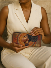 Mocha Sage Slimline Zippy Wallet QR0XD015