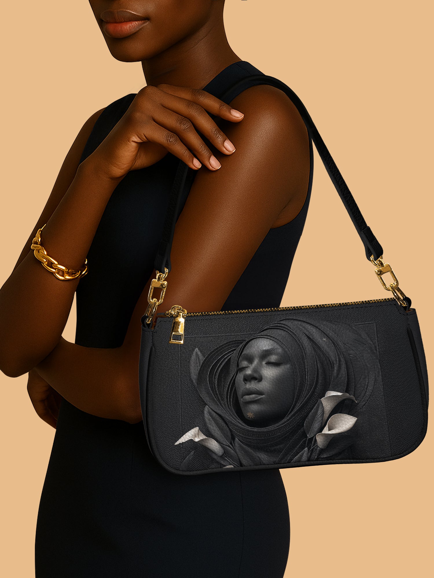 Obsidian Bloom Classic Zip Pochette QR0TD217