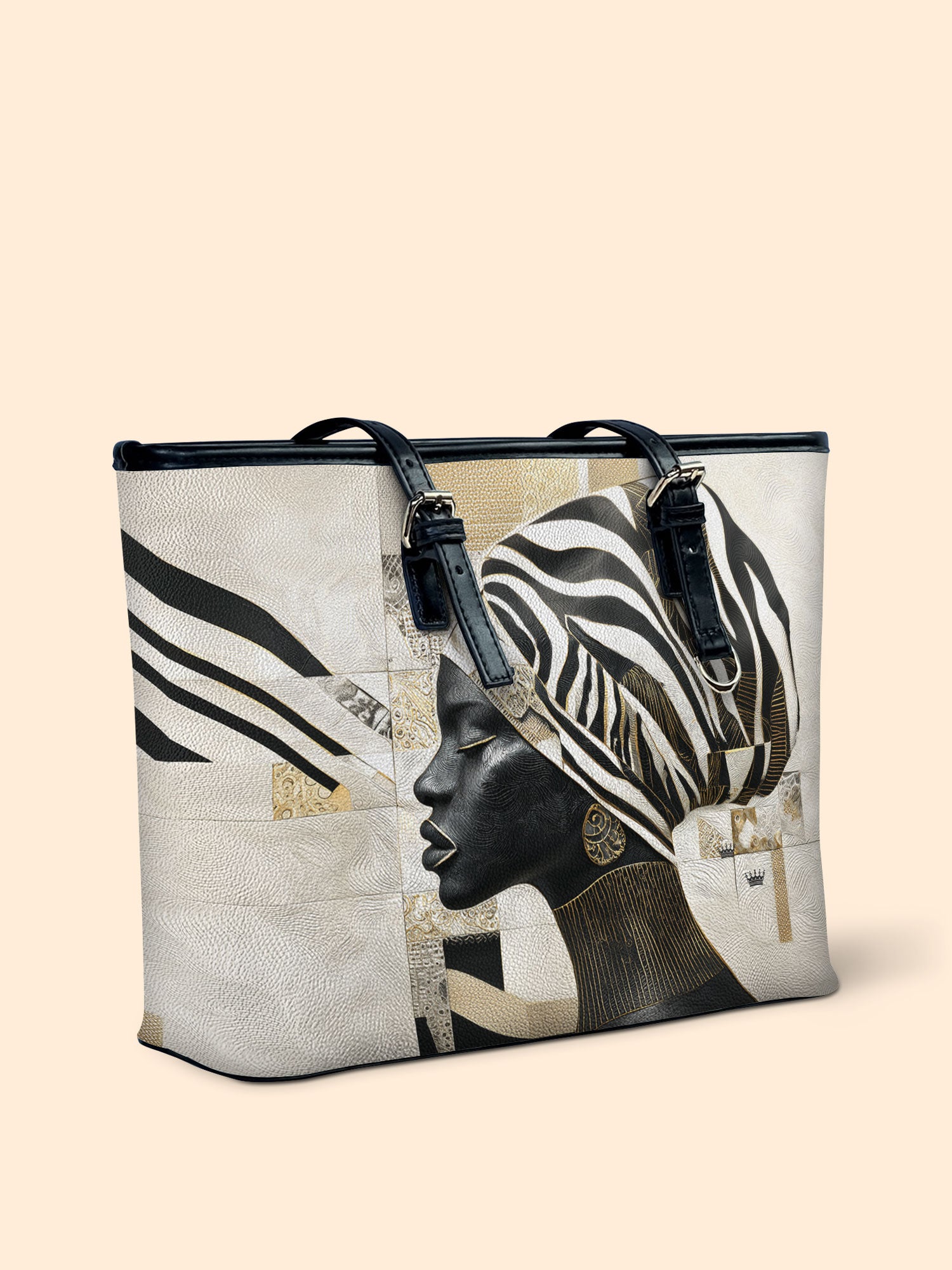 Symphony In Stripes Leather Bucket Bag QR0TV195