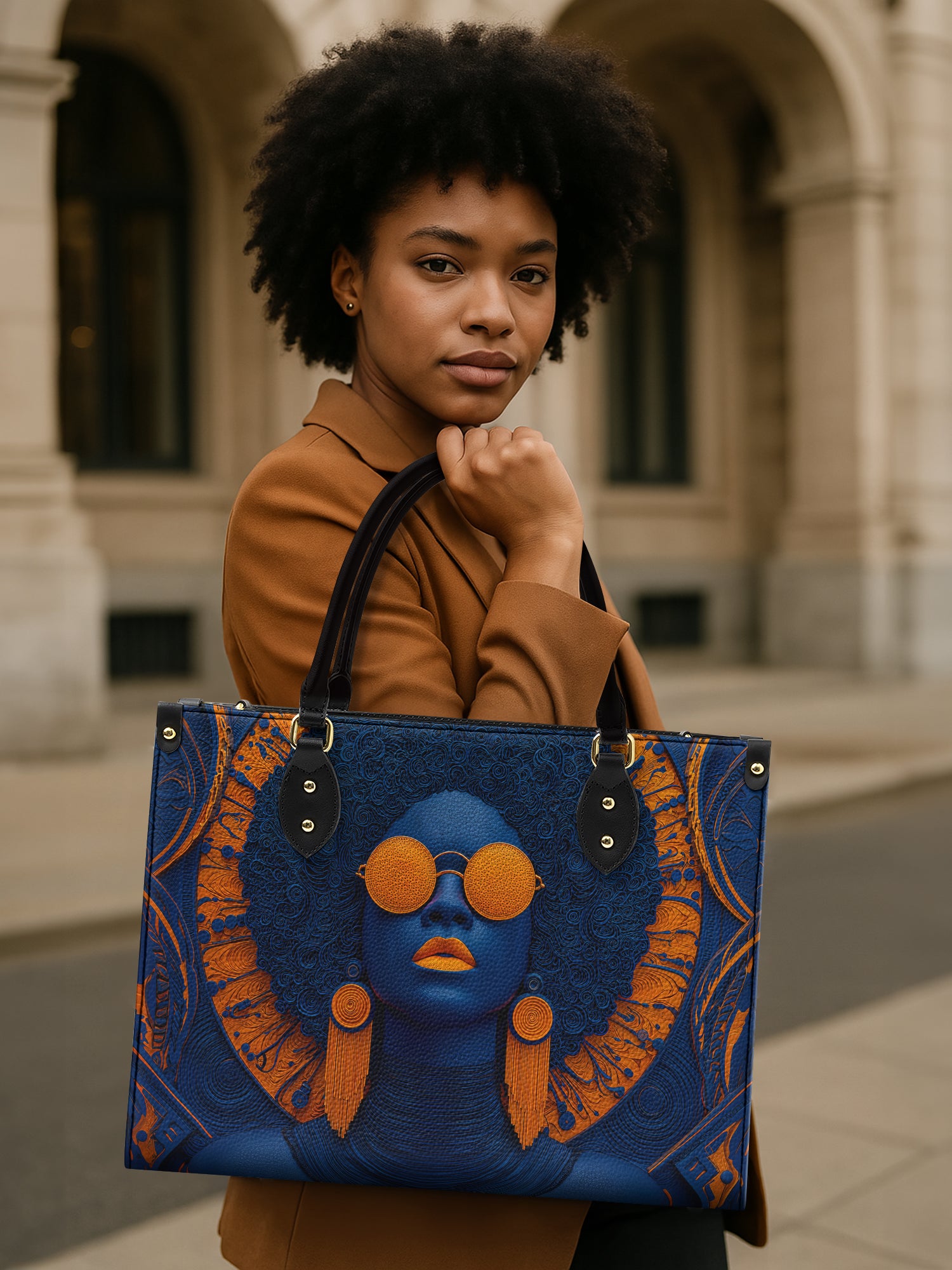 Steel Stare Premium Leather Handbag QR0TD316