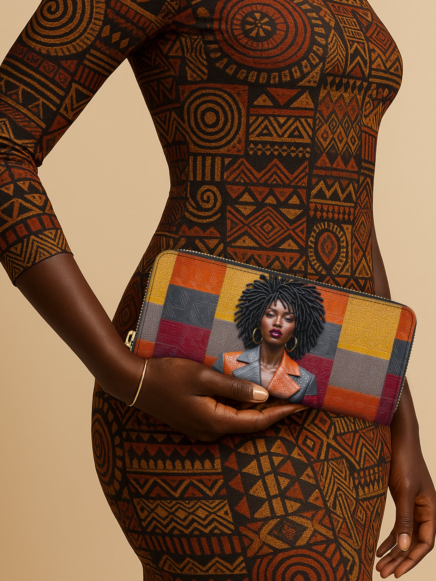 Pattern Code Slimline Zippy Wallet QR0XD021