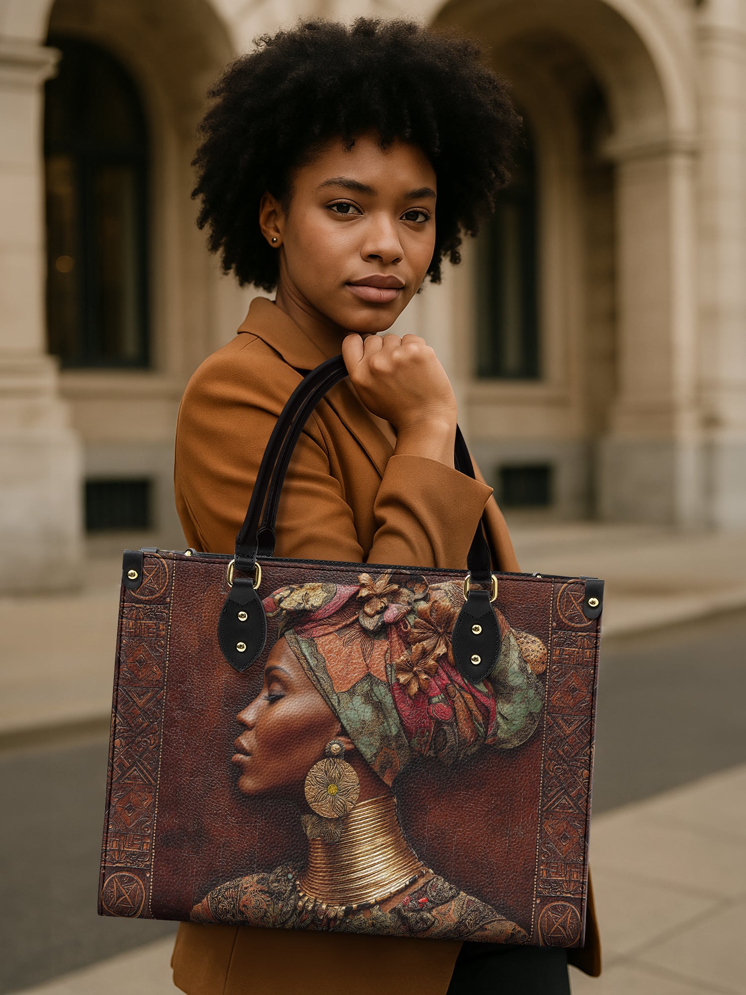 Timeless Grace Premium Leather Handbag QR0HH049