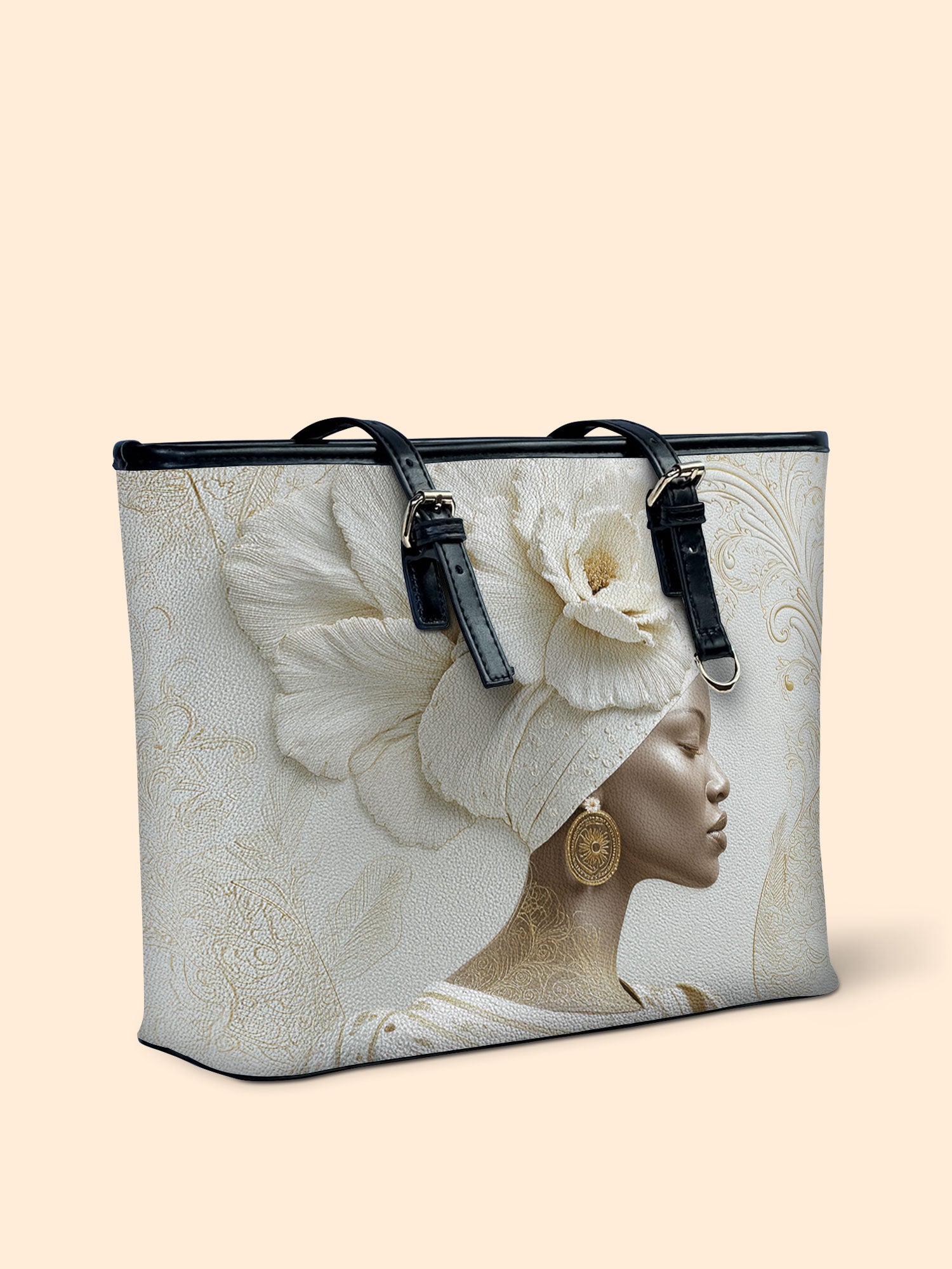 Luminous Bloom Leather Bucket Bag QR0TV192