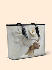 Luminous Bloom Leather Bucket Bag QR0TV192