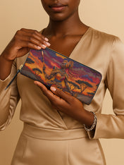 African Warrior Slimline Zippy Wallet QR0HH069