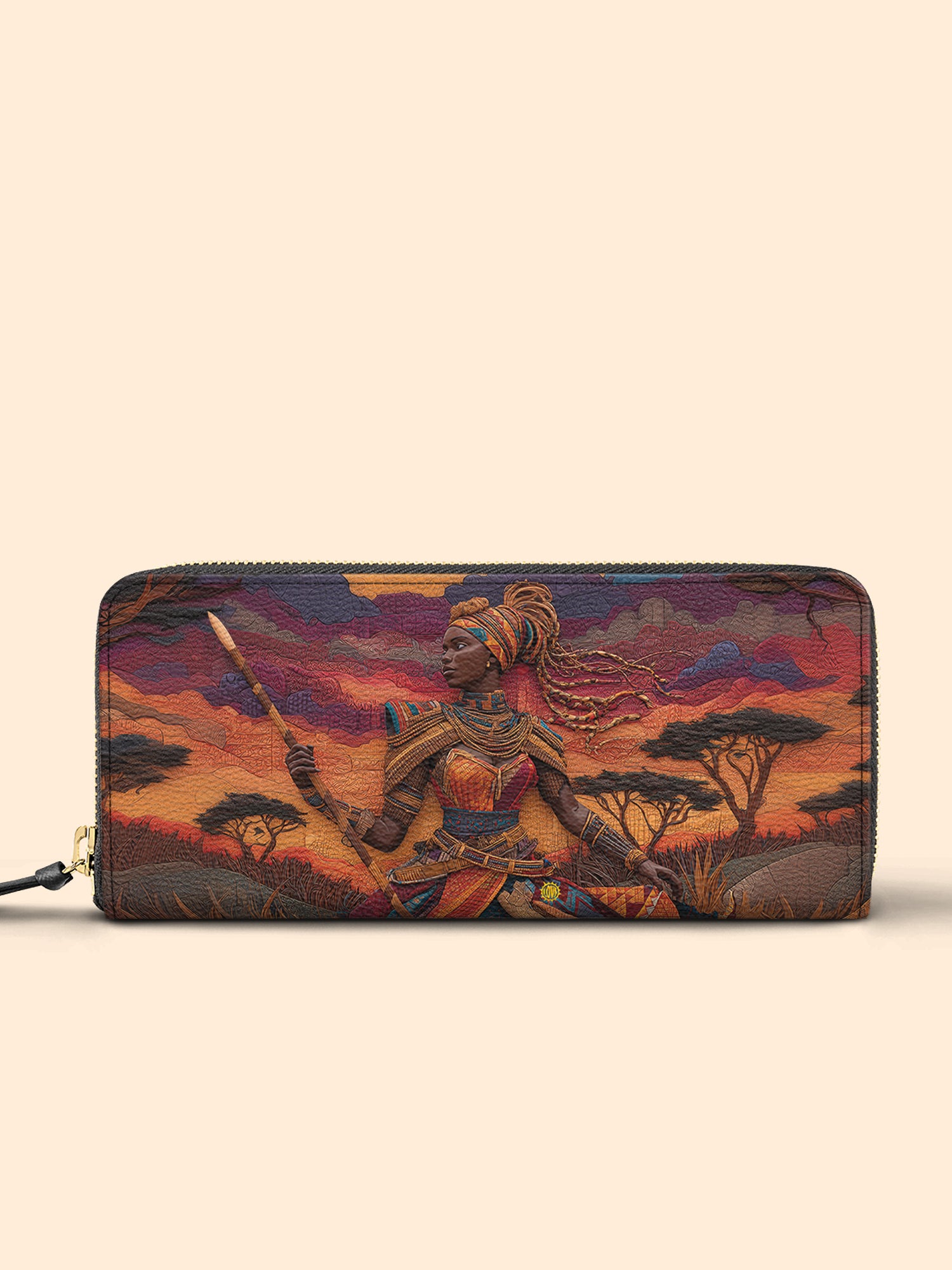 African Warrior Slimline Zippy Wallet QR0HH069