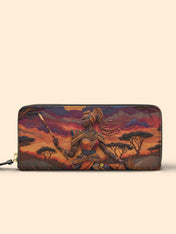 African Warrior Slimline Zippy Wallet QR0HH069