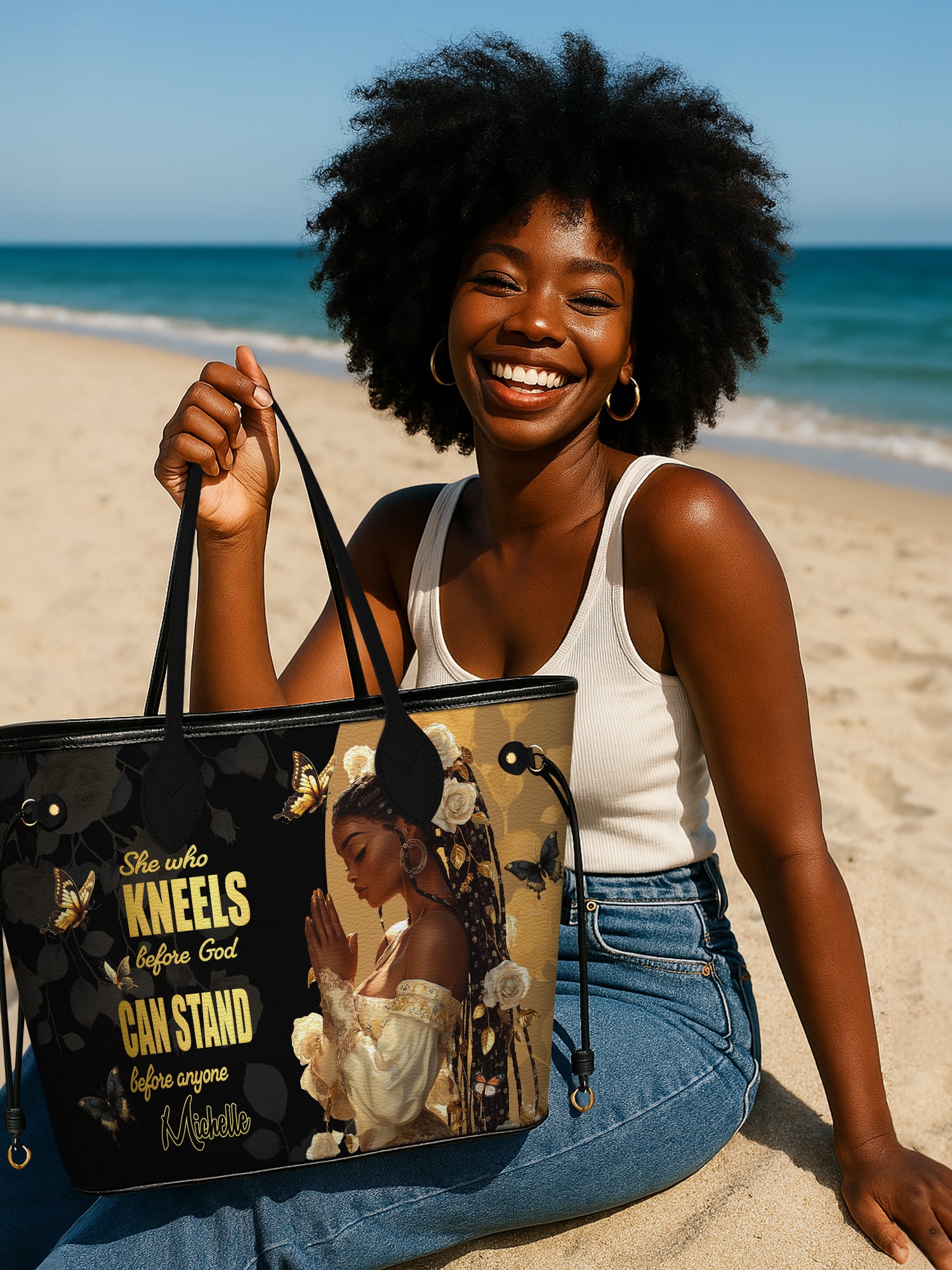 Kneel before God Classic Shopper Tote