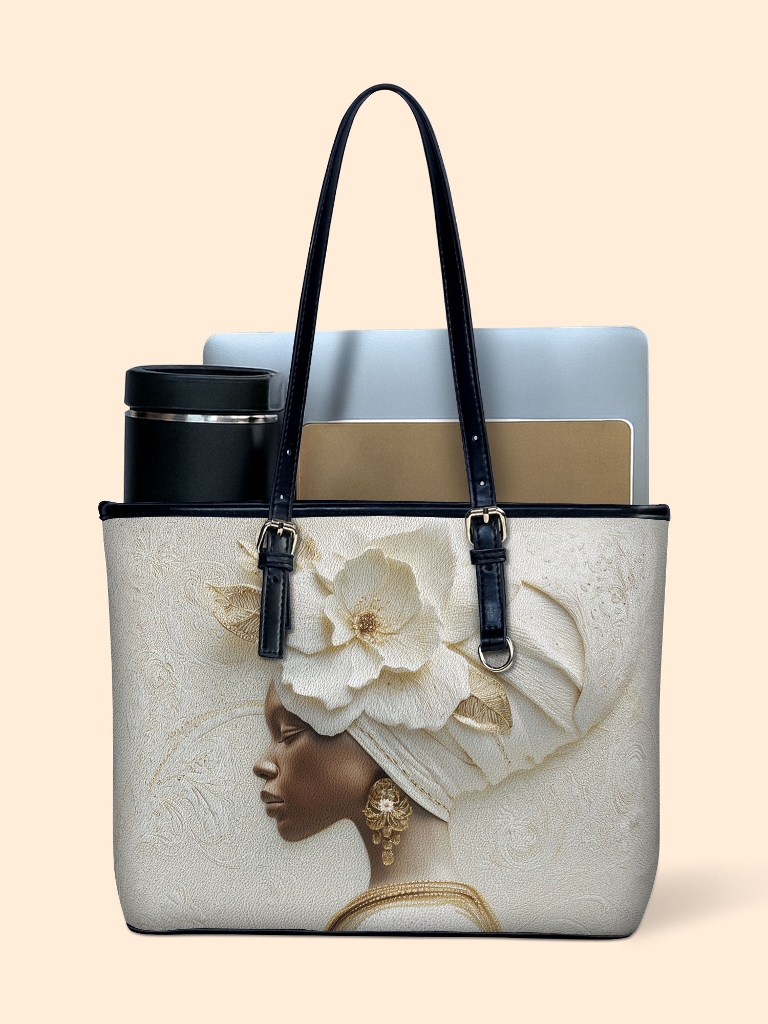 Pearl Serenity Leather Bucket Bag QR0TV193