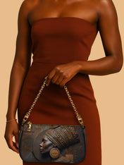 Bronze Serenity Classic Zip Pochette QR0TV079