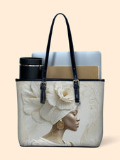 Luminous Bloom Leather Bucket Bag QR0TV192