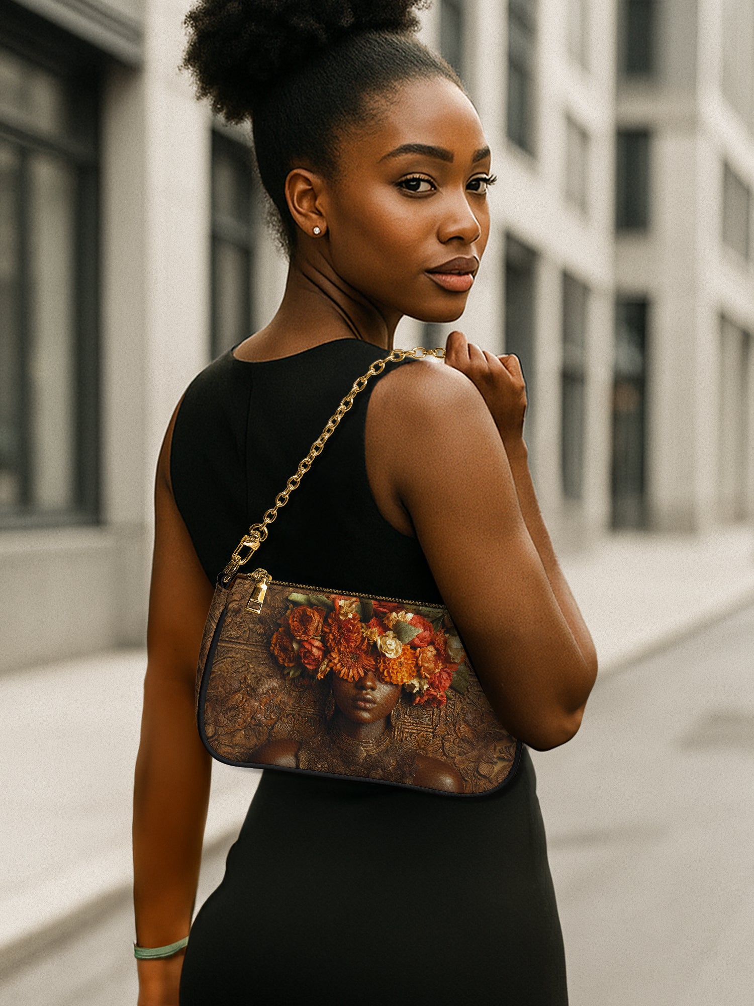 Floral Goddess Classic Zip Pochette QR0TV042