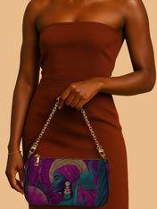 Golden Halo Portrait Classic Zip Pochette QR0HH125