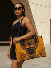 Dark Lens Premium Leather Handbag QR0TD304