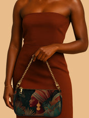 Adorned Silhouette Classic Zip Pochette QR0HH122