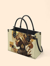 Golden Facets Premium Leather Handbag QR0TV045