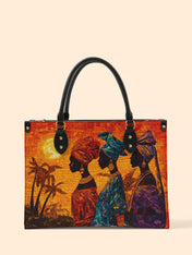 Golden Sisters Premium Leather Handbag QR0TD089