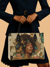 Floral Queen Premium Leather Handbag QR0HH108