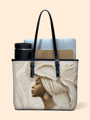 Ivory Blossom Leather Bucket Bag QR0TV191