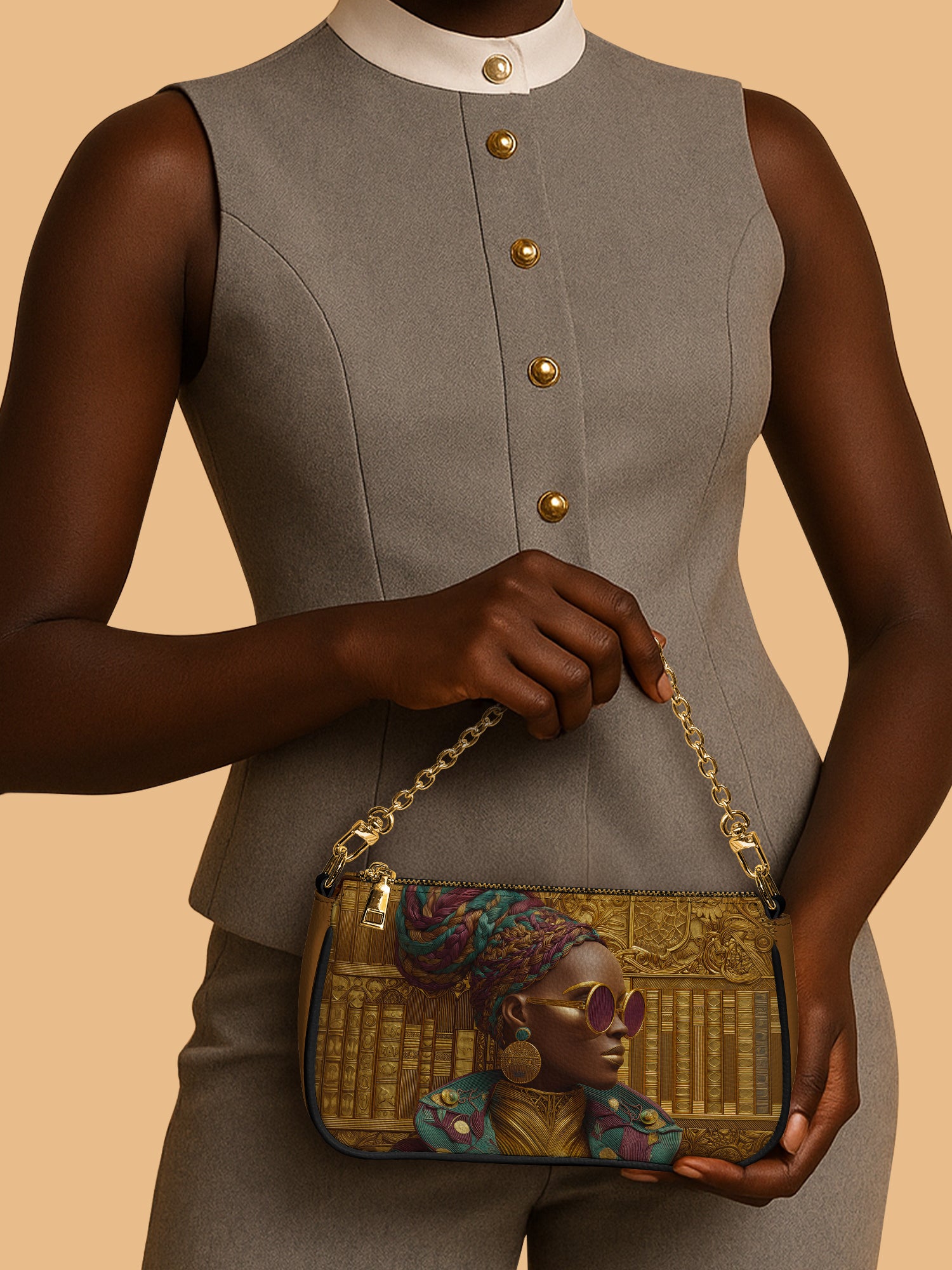 Crown And Knowledge Classic Zip Pochette QR0XD440