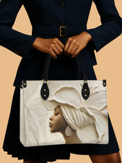 Ivory Blossom Premium Leather Handbag QR0TV067