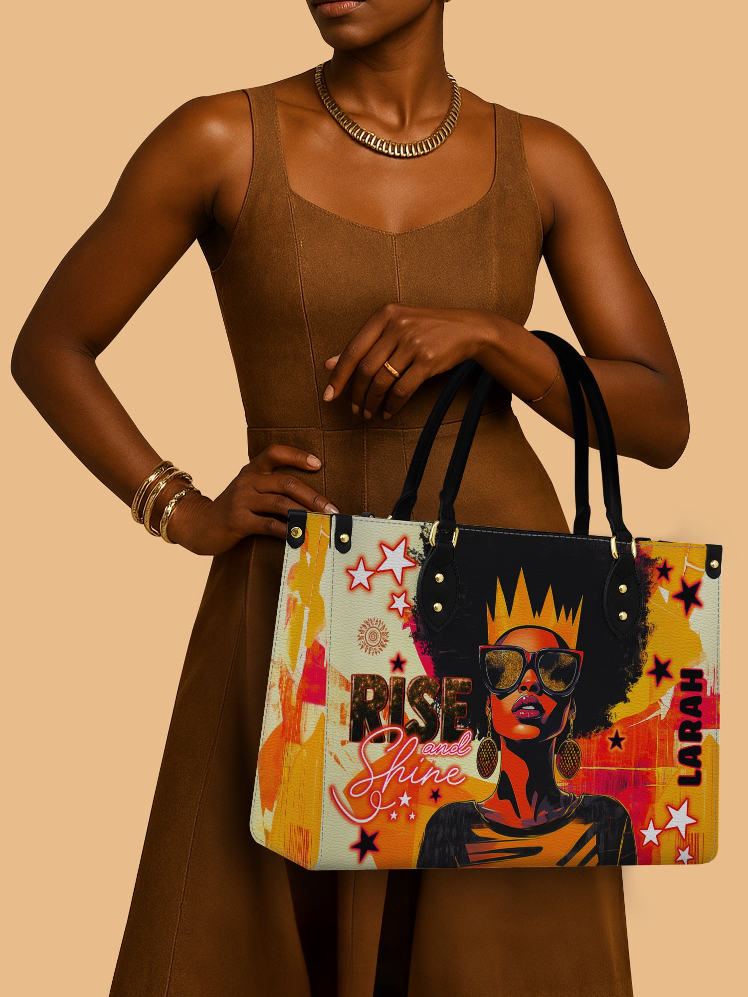 Rise And Shine Premium Leather Handbag