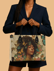 Floral Queen Premium Leather Handbag QR0HH108