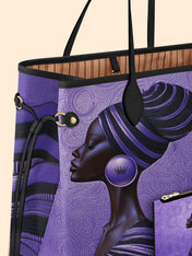 Violet Flow Classic Shopper Tote QR0XD430