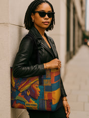Soul Of Africa Sleek Leather Tote