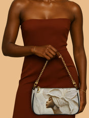 Ivory Blossom Classic Zip Pochette QR0TV068