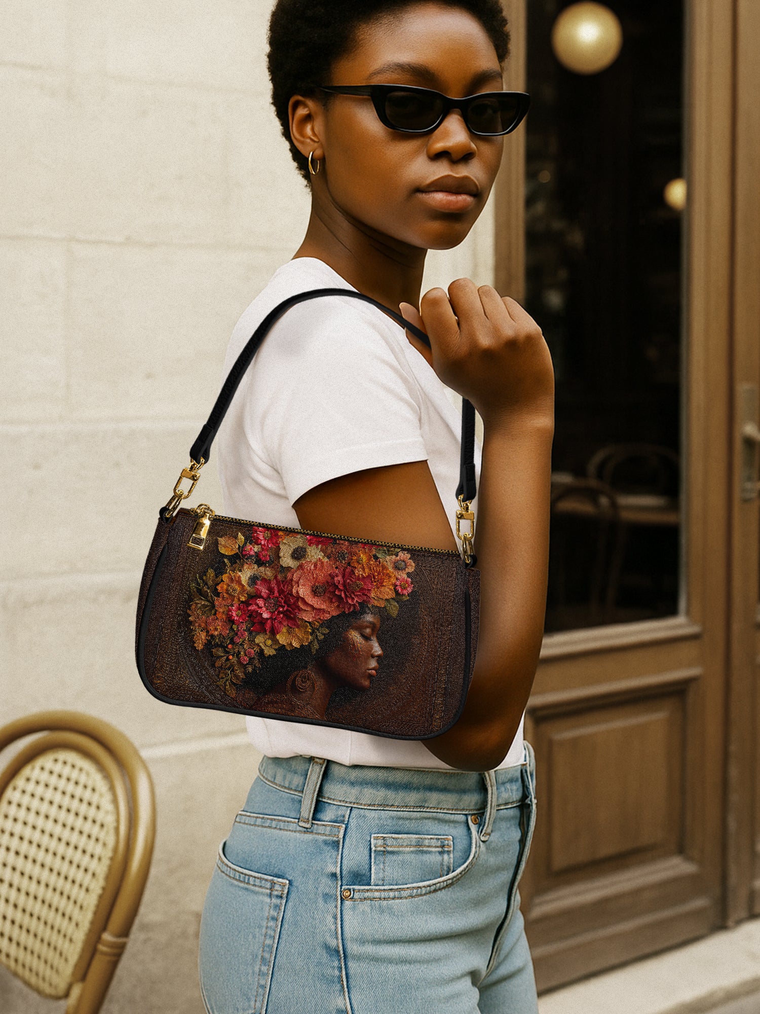 Whispering Blooms Classic Zip Pochette QR0HH053