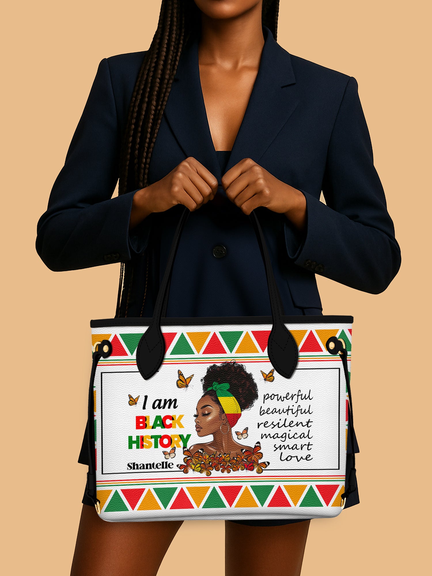 Black History Power Classic Shopper Tote