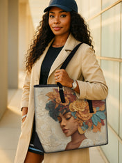 Autumn Radiance Sleek Leather Tote QR0HH084