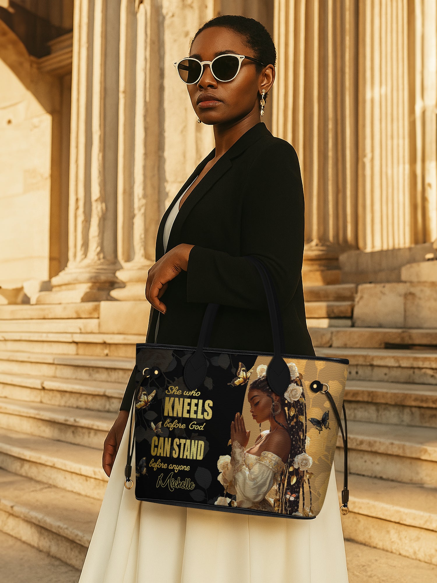 Kneel before God Classic Shopper Tote