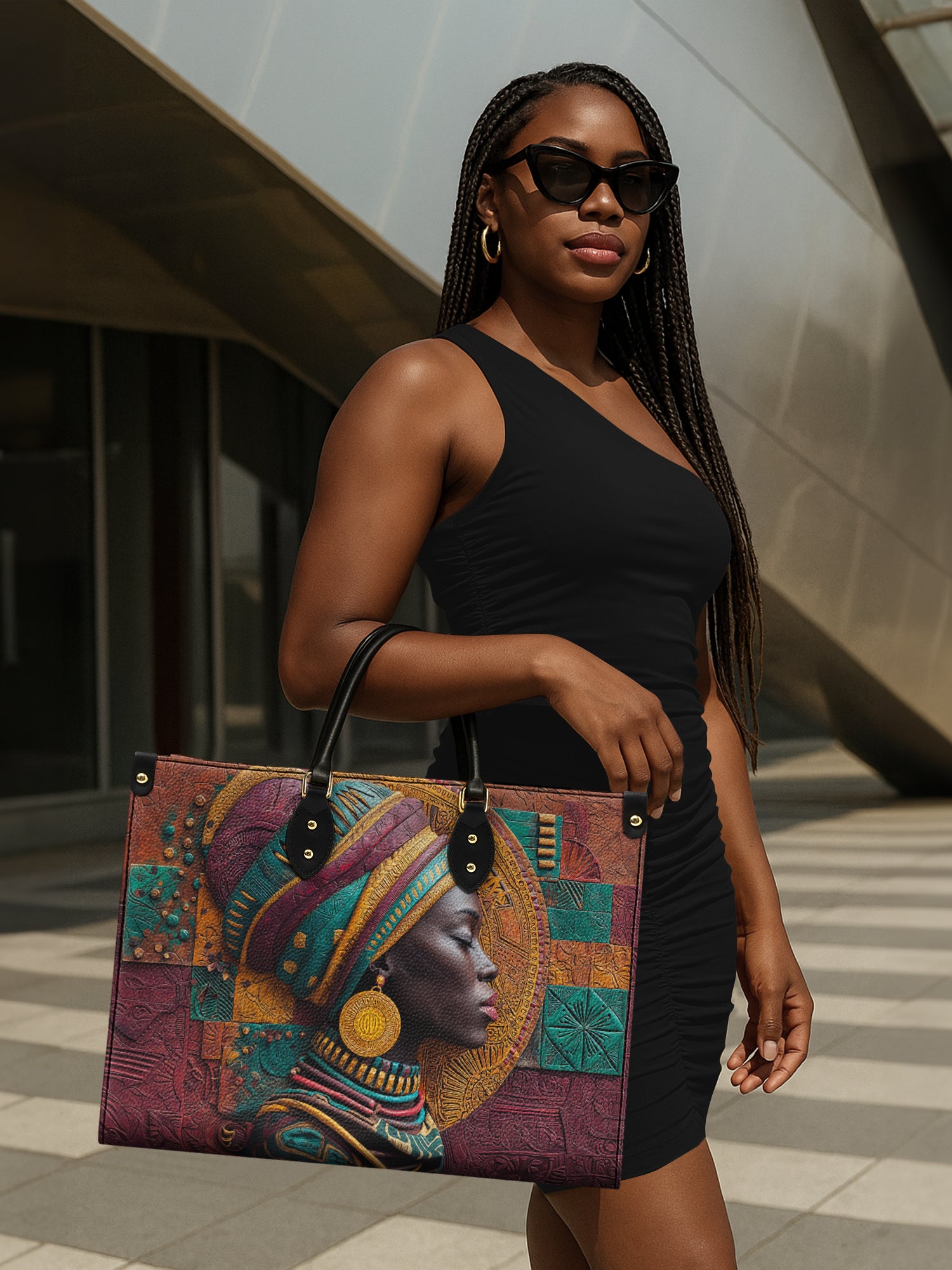 Patchwork Majesty Premium Leather Handbag QR0TV059