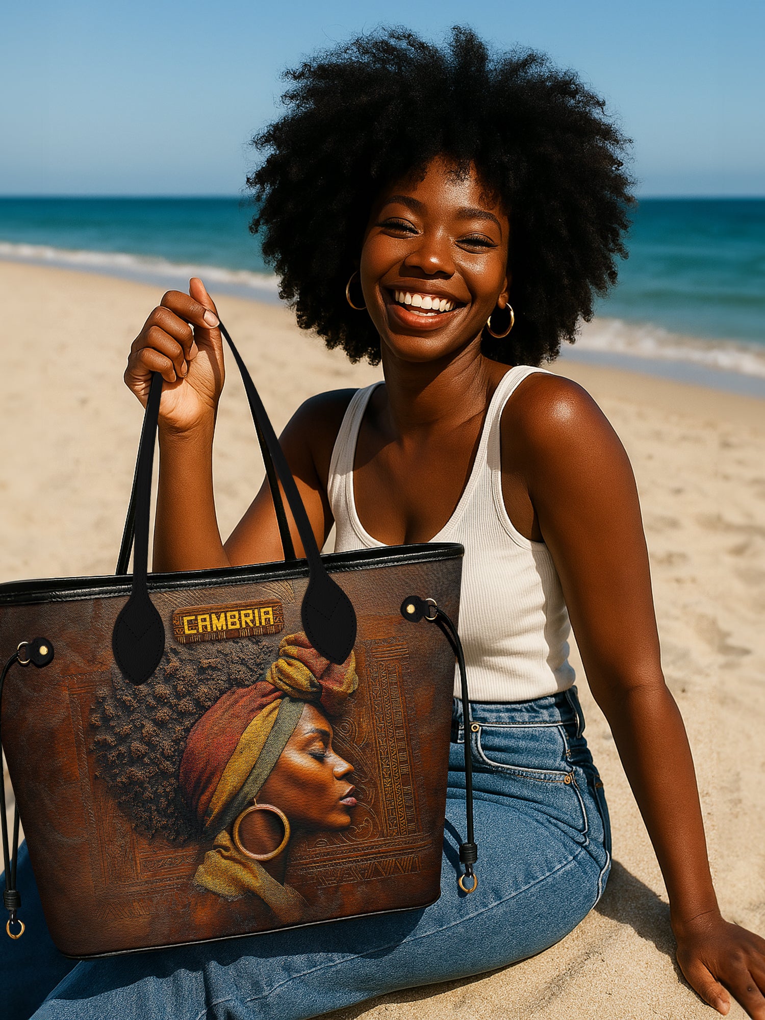 Afro-Elegance Classic Shopper Tote