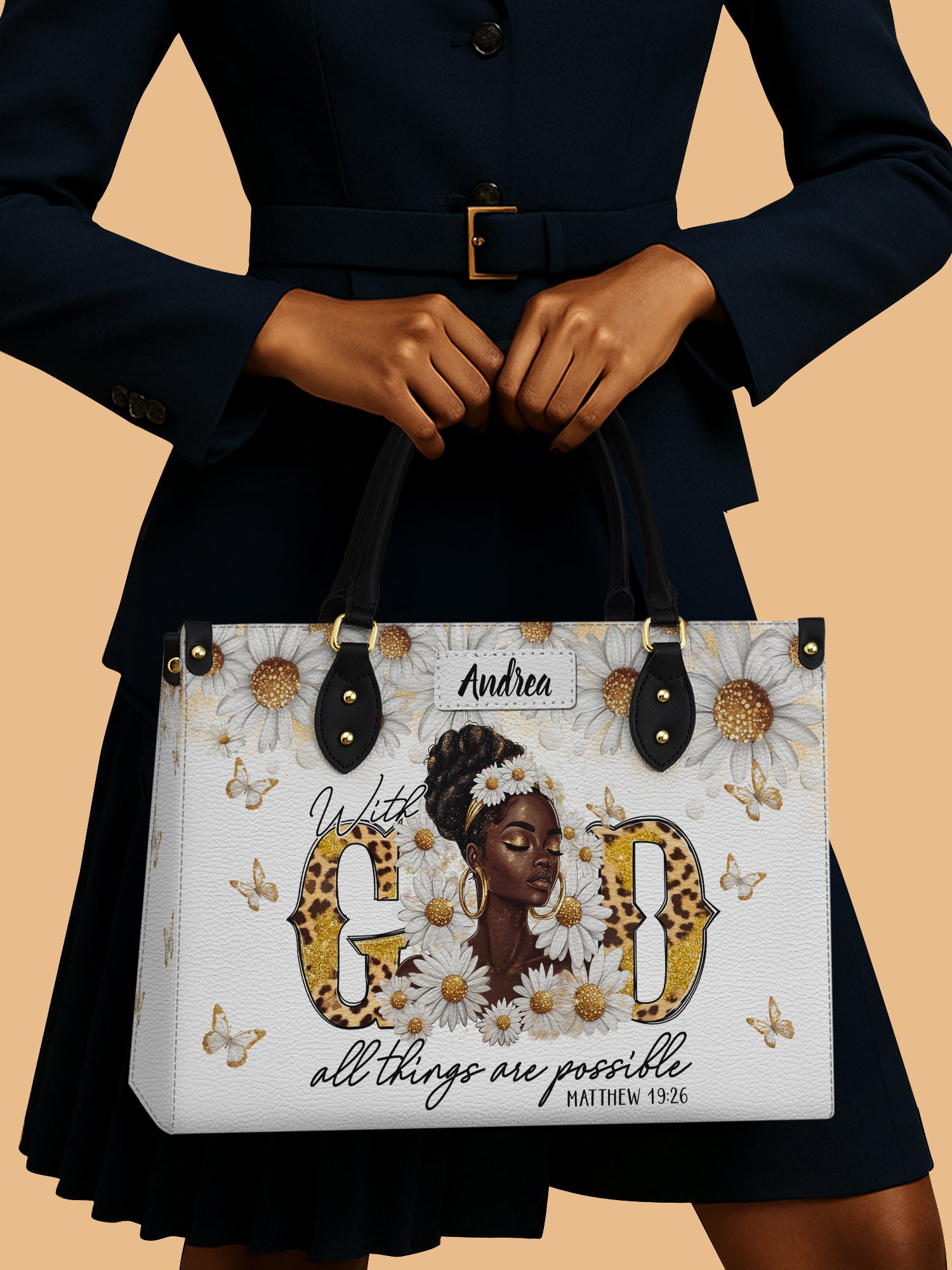 Golden Glow Grace Premium Leather Handbag