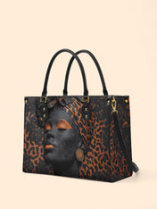Cheetah Spirit Premium Leather Handbag QR0HH096