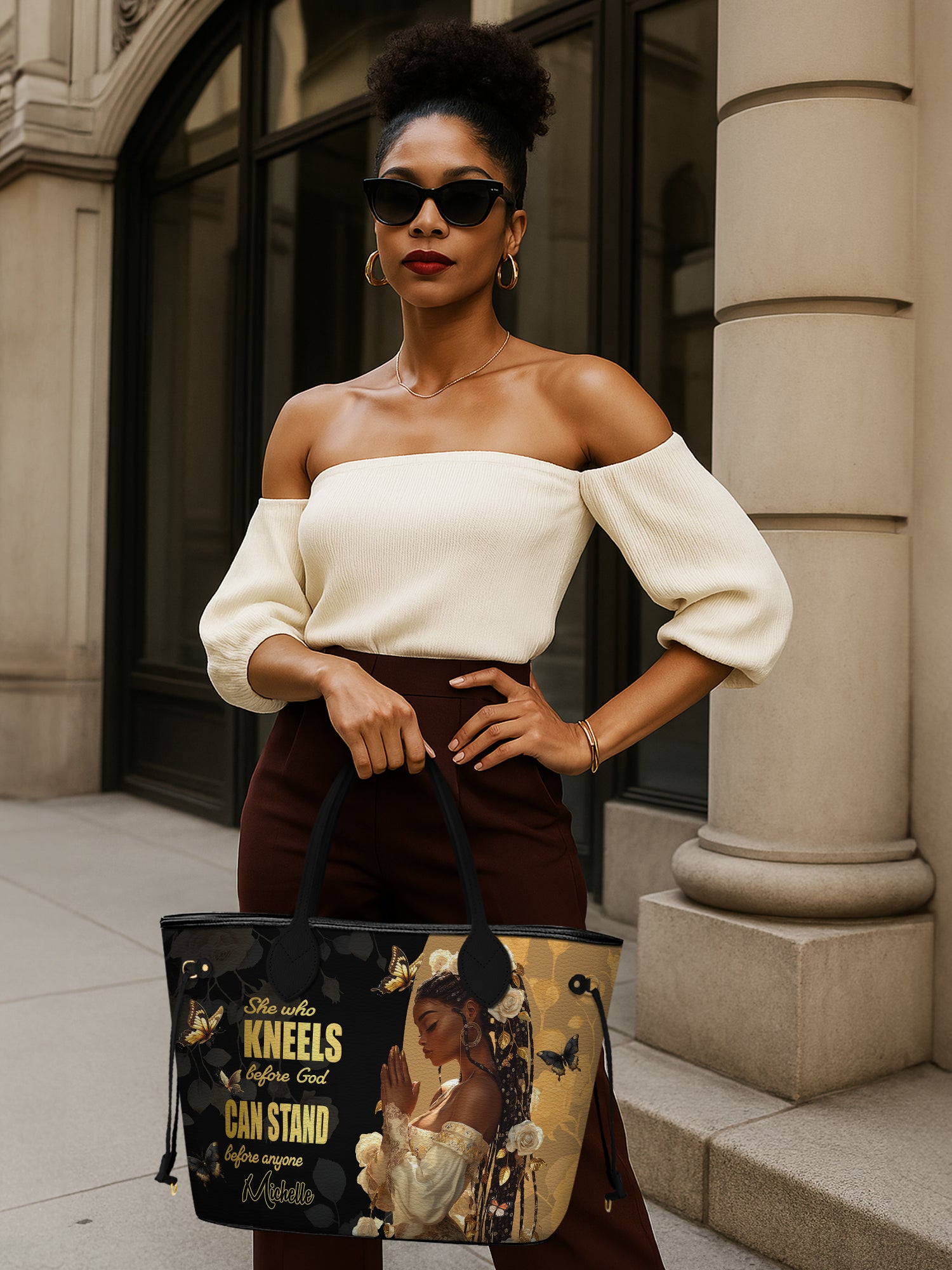 Kneel before God Classic Shopper Tote